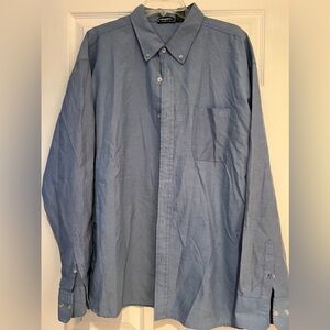 Michael Austin Men’s Work Shirt 2XL – Blue, Like New 💼💙